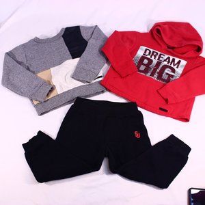 Sean John 3 Piece Hoodie, Joggers & Crewneck Set
